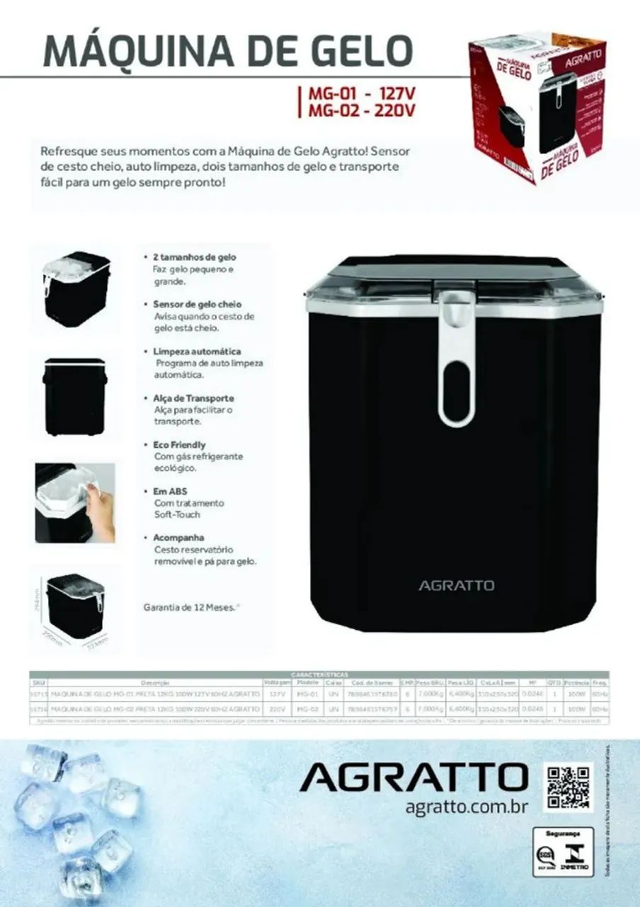Máquina de Gelo Agratto  - Foto 2