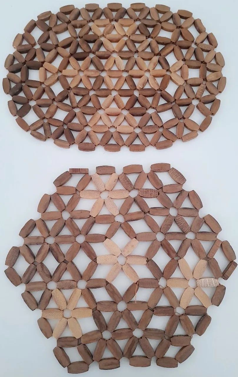 Novos! Jogo Cozinha de Madeira Rústica e Bambu - 07 itens - Foto 5