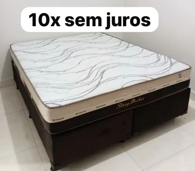 Cama box Suporte e Colchão Molas 