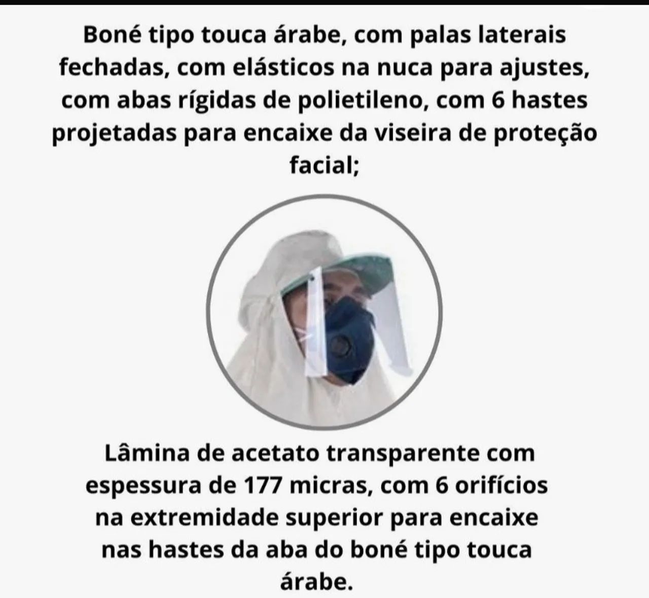 Roupa de segurança para proteção química EPI - Foto 3