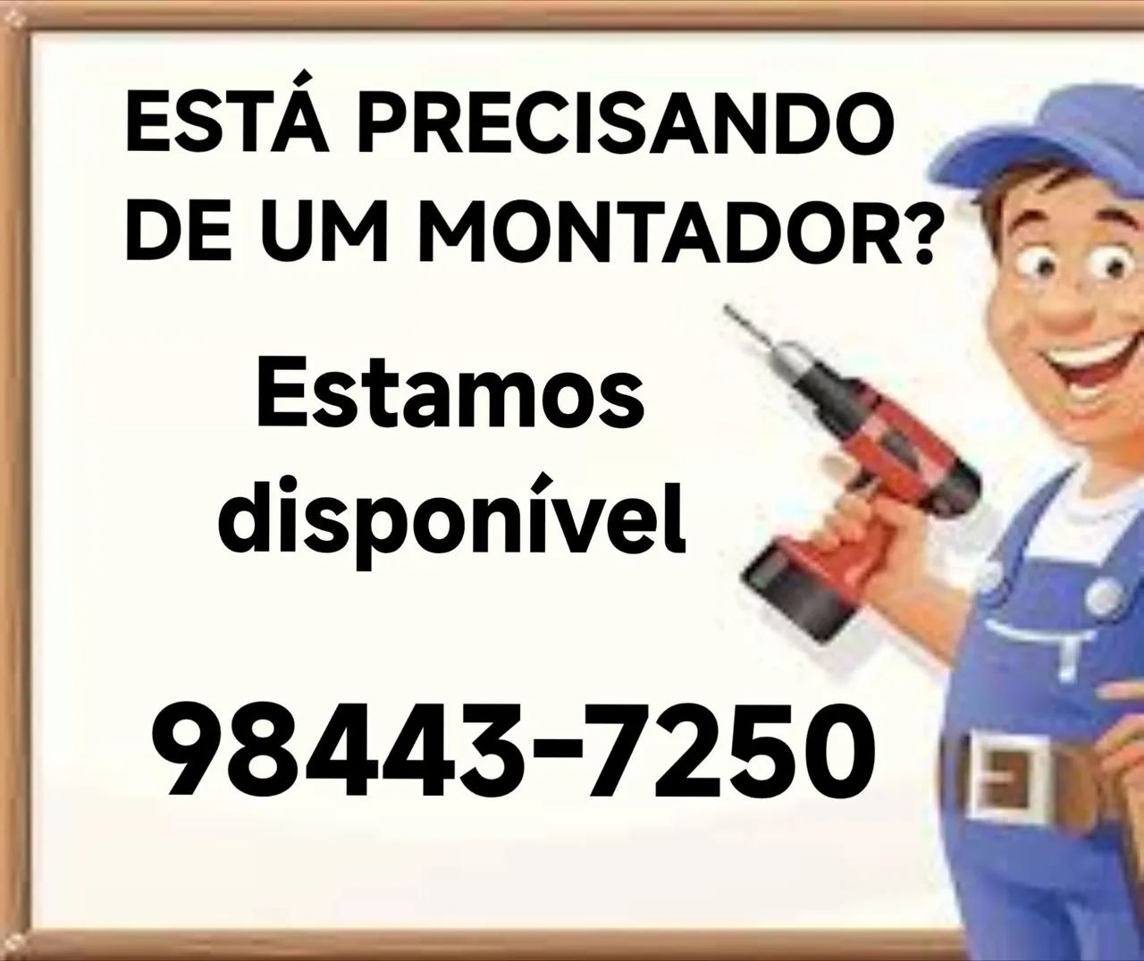 Montador de móveis no seu aguardo 
