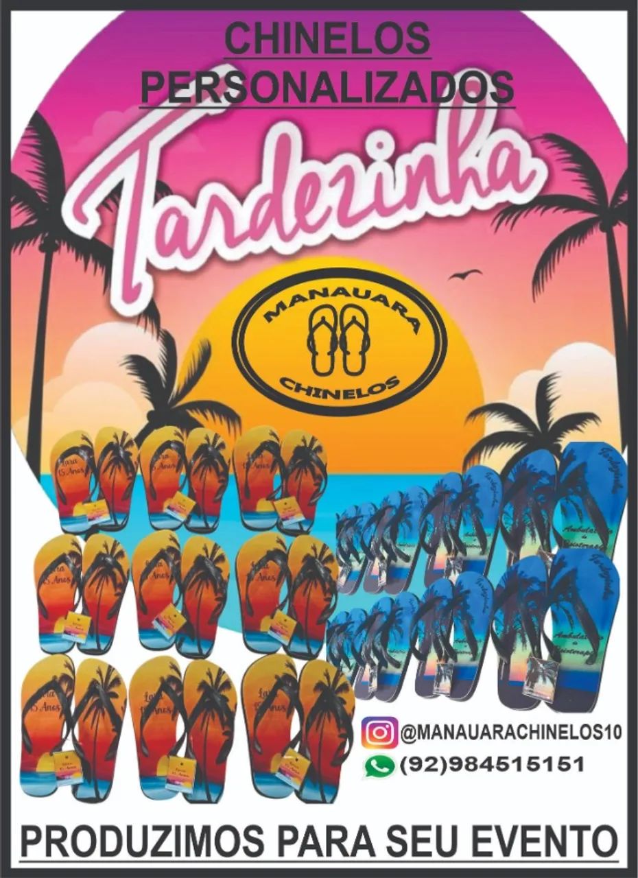 chinelo / sandália personalizada para eventos 