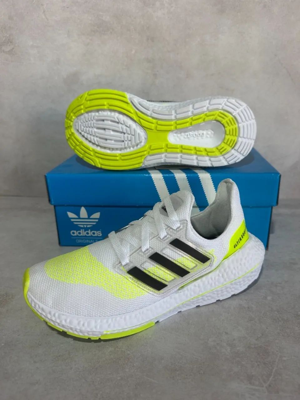 Adidas Ultraboost 21 Tenis Adidas Cinza E Verde Adidas Ultraboost