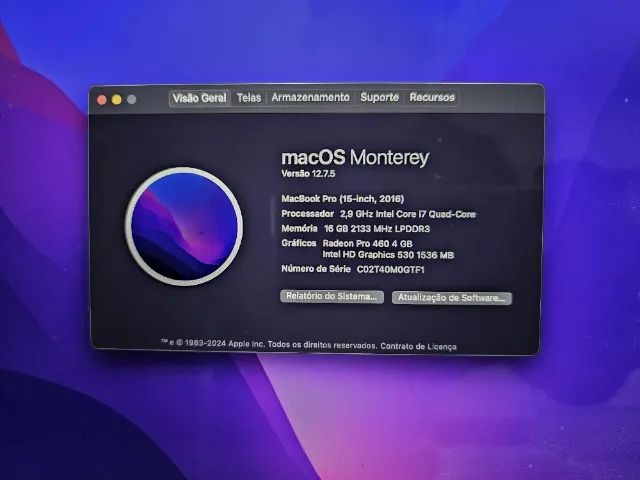 Macbook Pro, Tela 15, Core I7, 16gb, 1tb Ssd, Placa De Vídeo - Foto 4