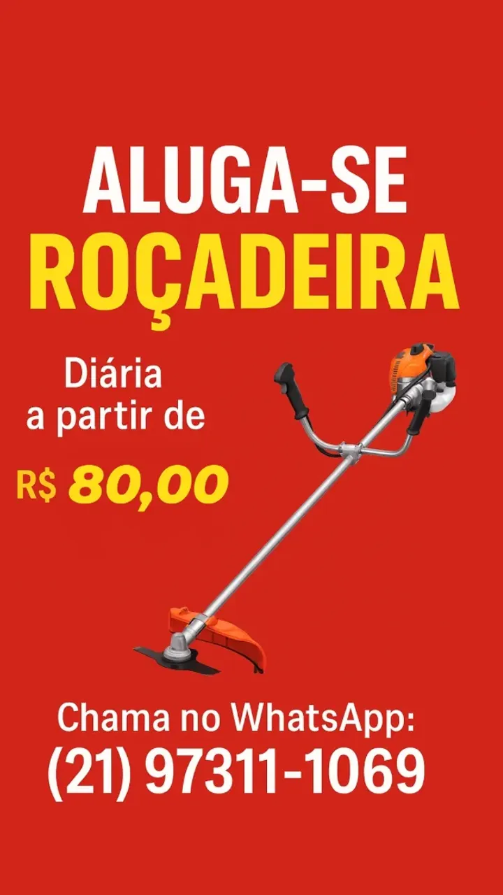 Aluga-se roçadeira