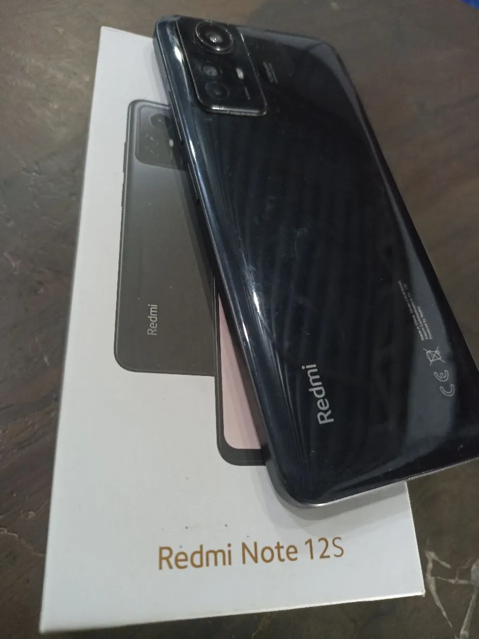 Redmi note 12 S caixa e nota e manual