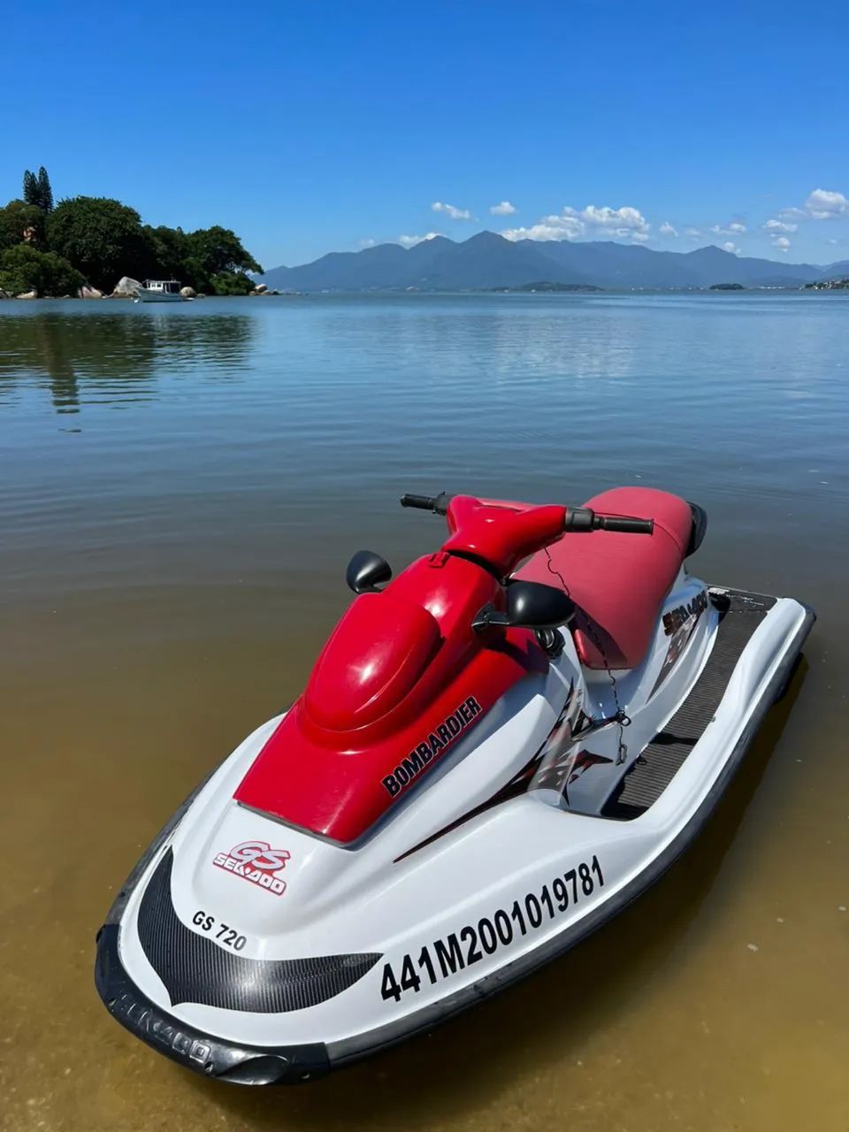 Jet ski sea doo 2001 branco com vermelho 