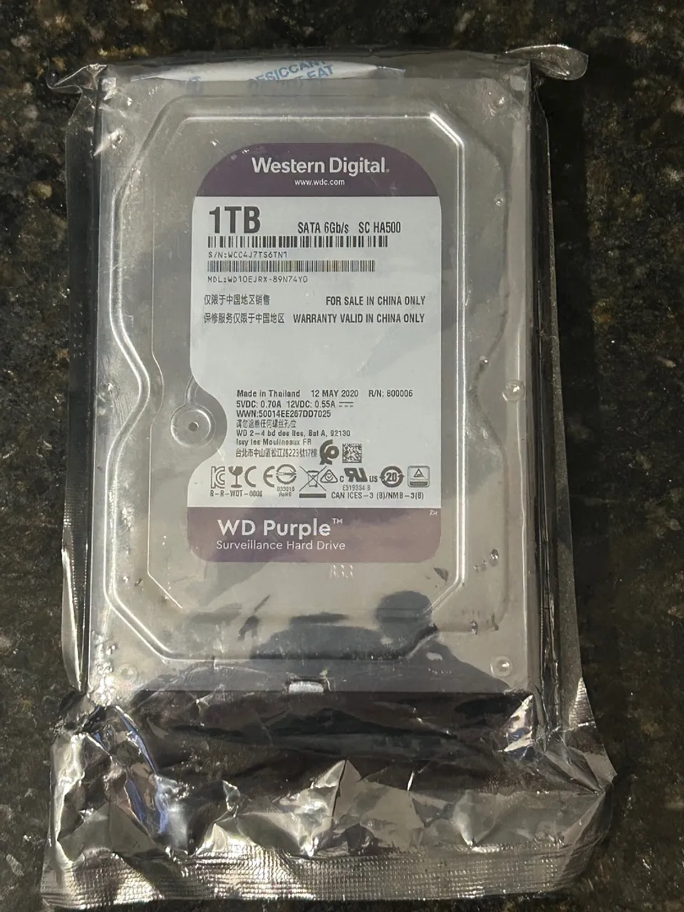 HD SATA 1 TB