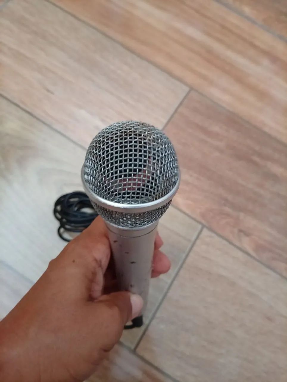 Microfone com fio entrada p10 - Foto 2