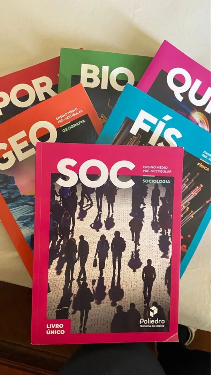 Livros Pré-Vestibular Poliedro 2025 kit 1,2e 3 - Foto 3