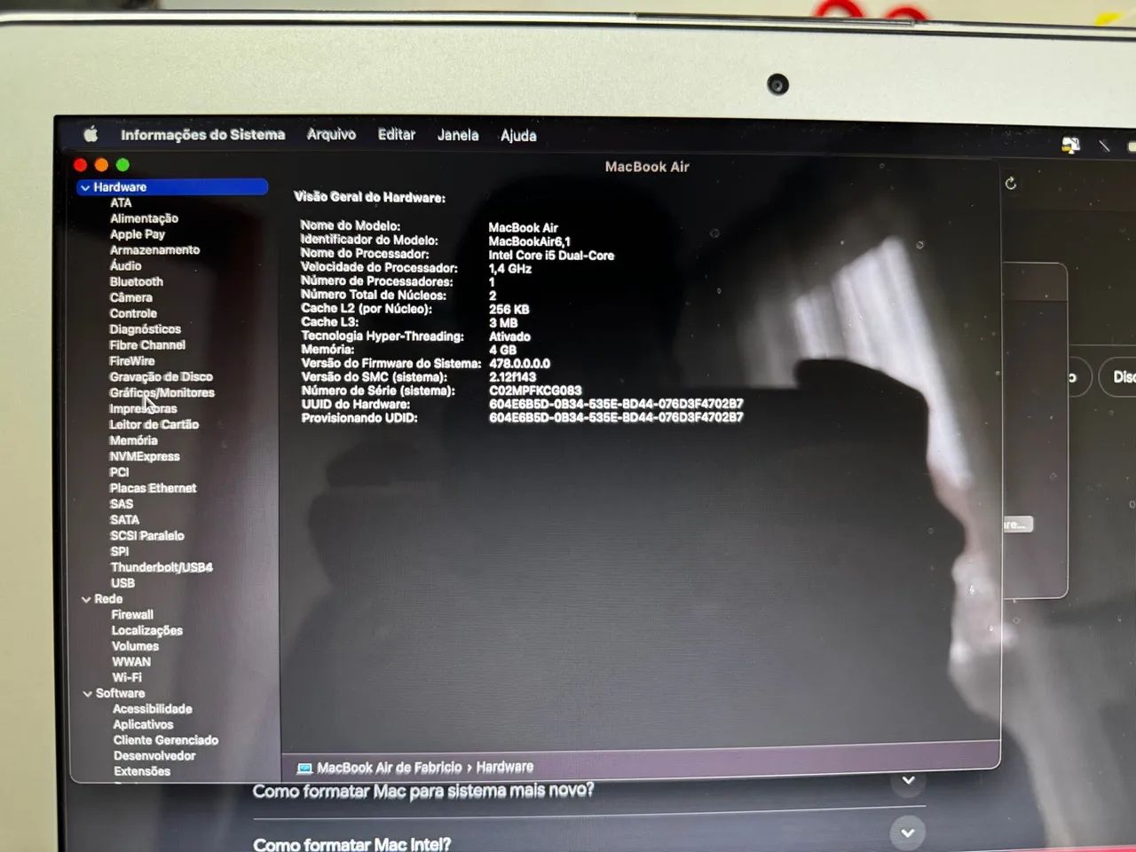 Macbook Air 11 Core I5 4gb 128gb 2014 Apple - Foto 5