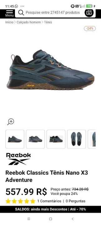 Reebok Classics Tênis Nano X3 Adventure - Foto 6