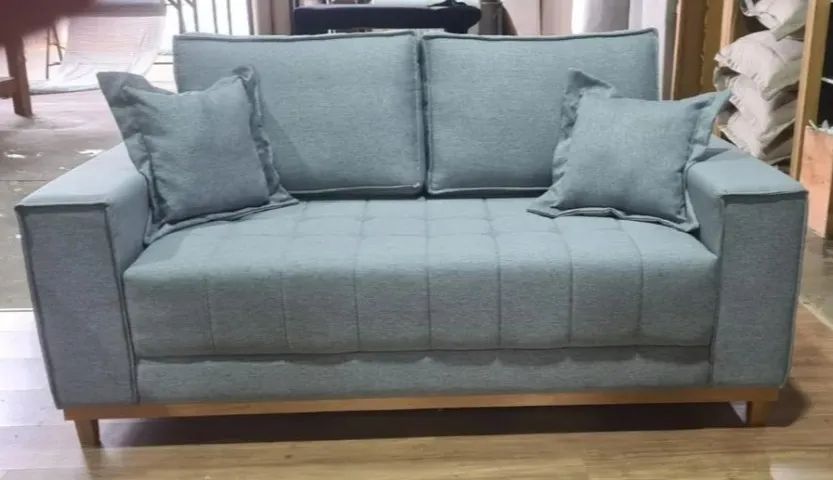 Sofa 2,20m Tecido Linho DIVIDIMOS EM ATÉ 10X SEM JUROS - Foto 3