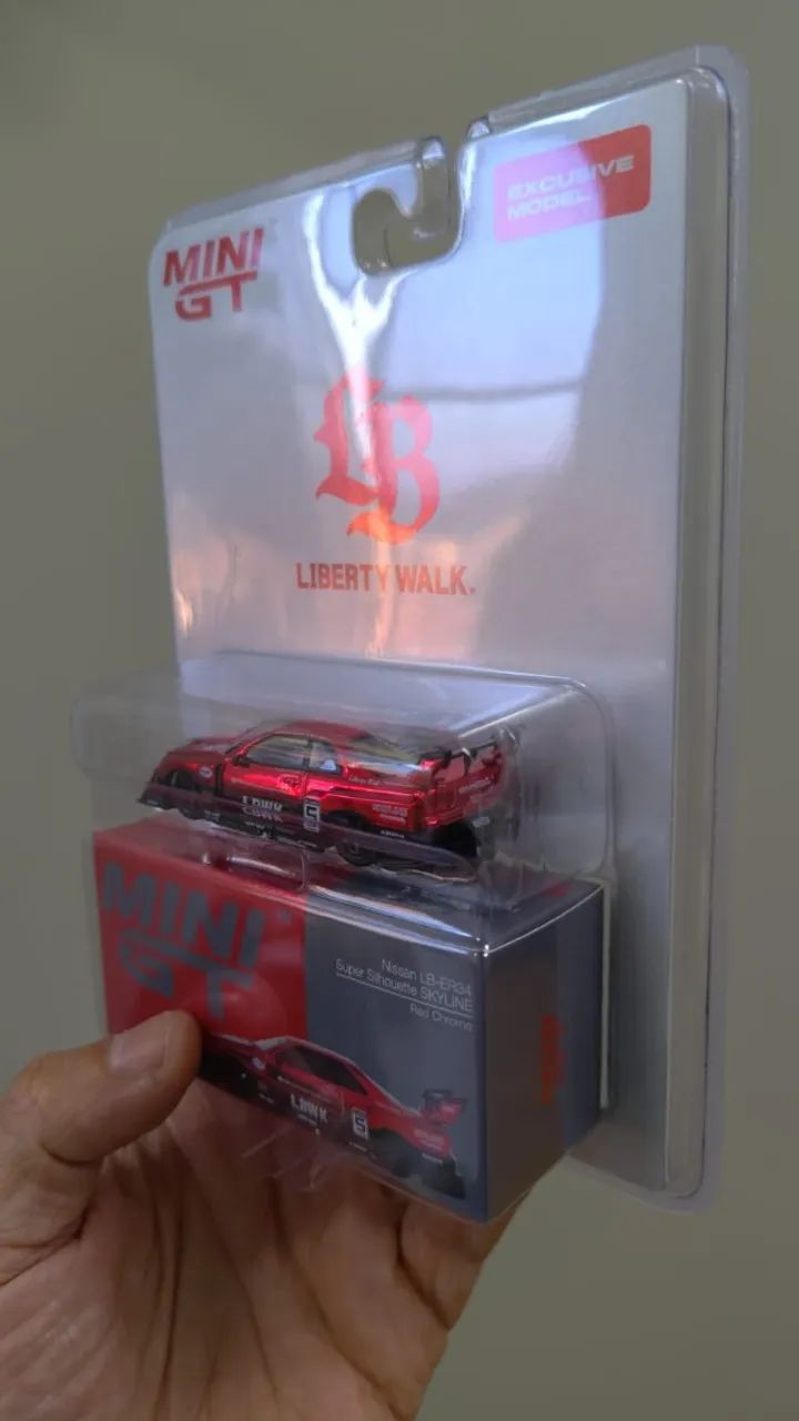 Miniatura Mini GT Nissan LB-ER34 Super Silhouette SKYLINE - Evento Midnight 2025 LBWK - Foto 3