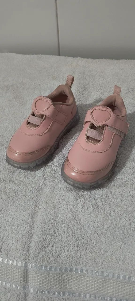 Tênis Pampili 26 Rosa com LED