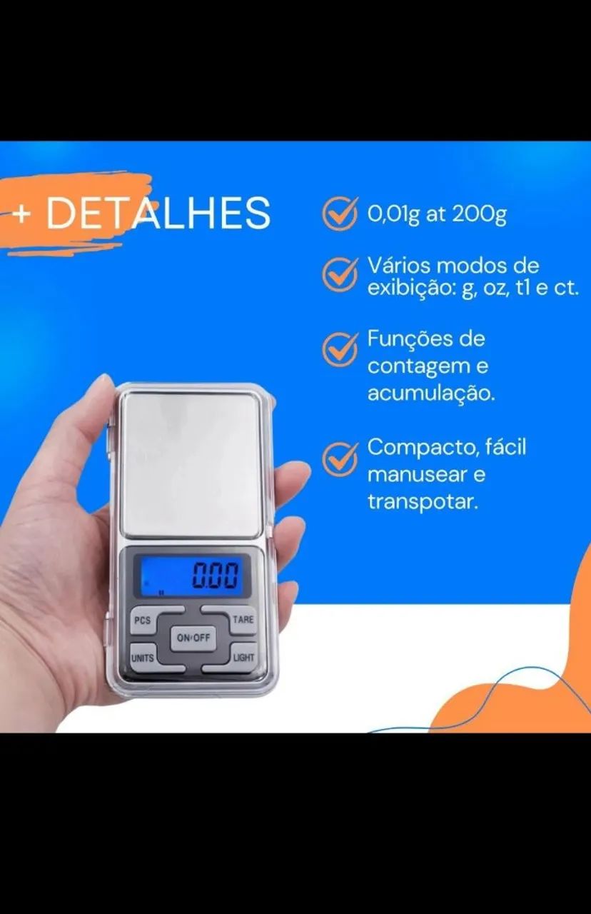 balança de Precisão digital **ENTREGA GRATIS ** - Foto 4