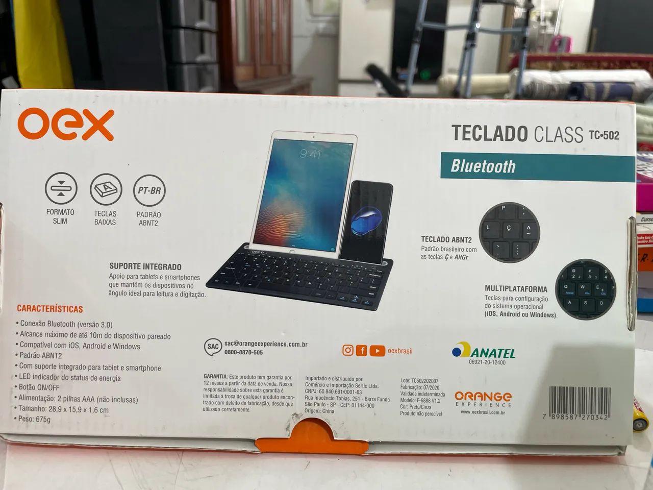 Teclado Bluetooth Class TC-502 OEX - Foto 6