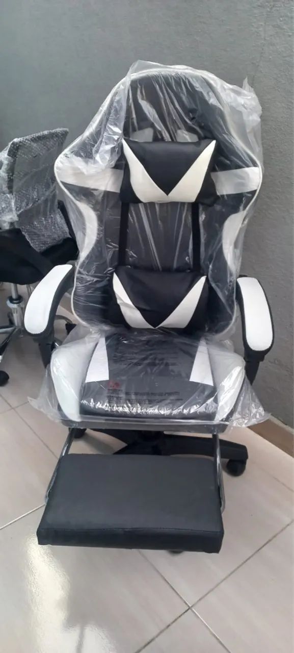 Cadeira Gamer Ergonômica Com Apoio para Pés - Nova na caixa - Foto 6