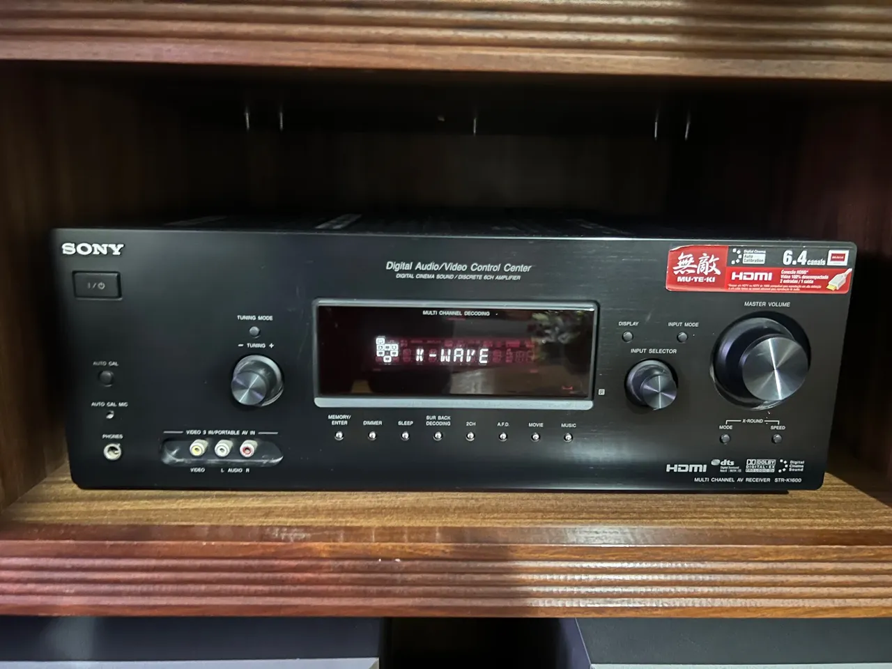 Receiver Sony STR-K1600 6.4 Canais - HDMI - Dolby - DTS