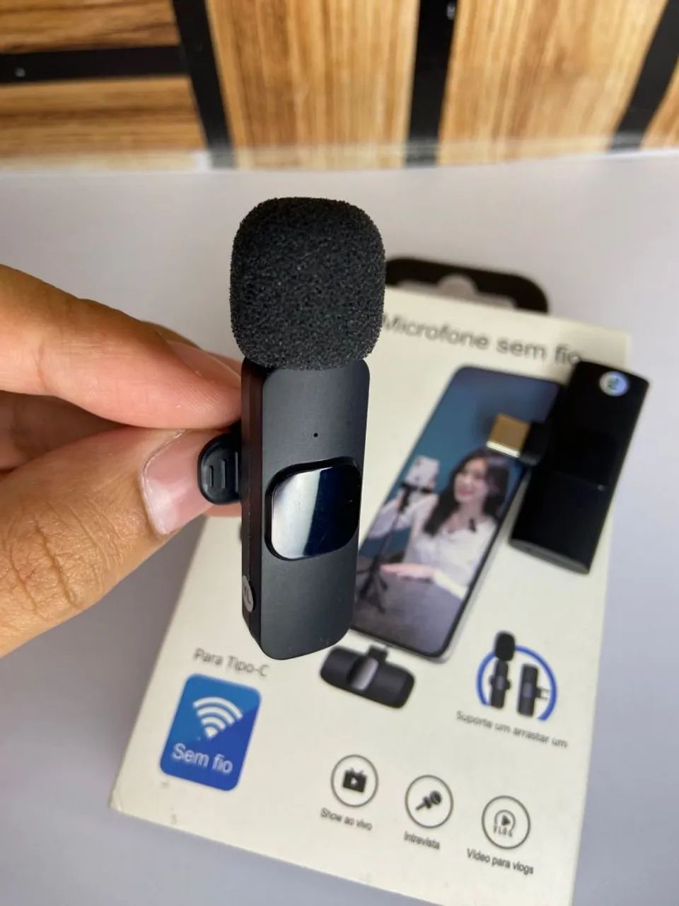 *Microfone de Lapela tipo C - K9*64407621240065120