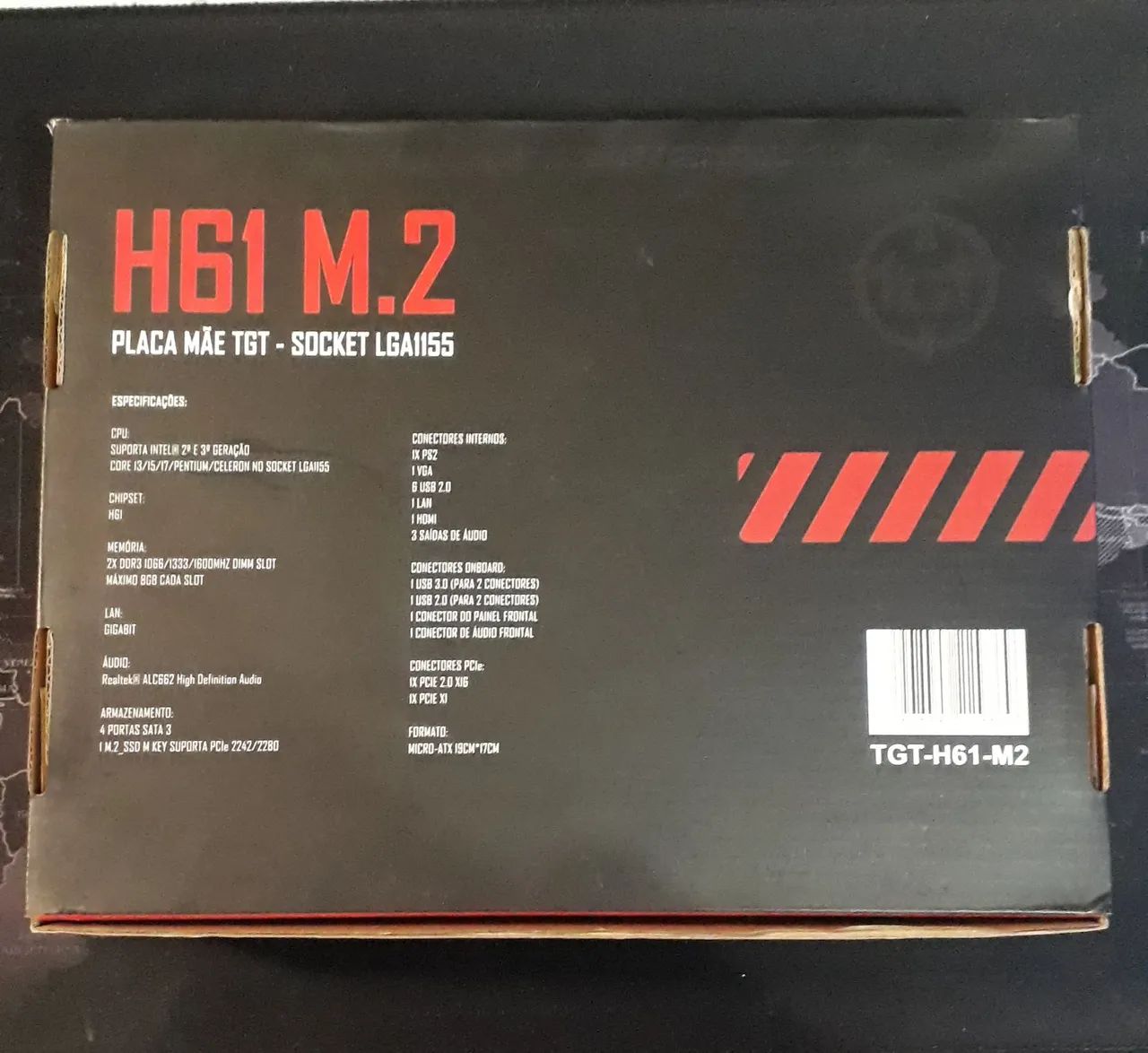 Caixa da Placa Mãe TGT H61 M2 - Foto 3
