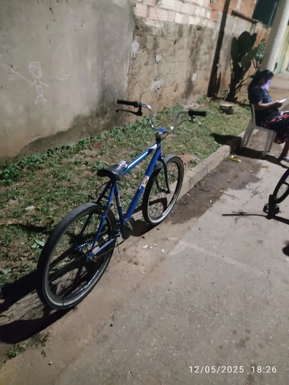 Bicicleta azul aro 26