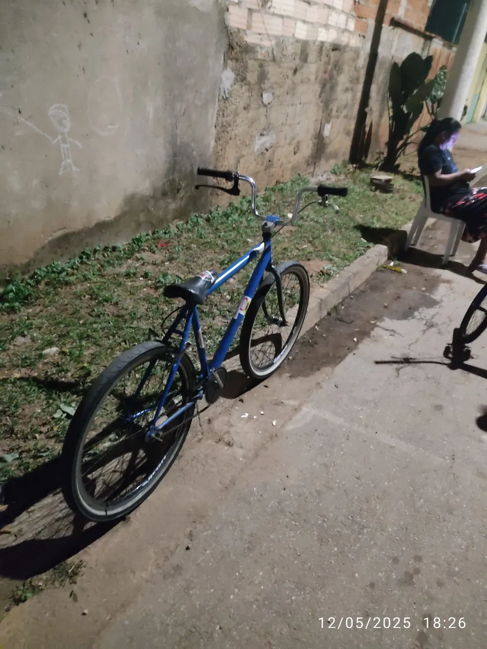 Bicicleta azul aro 26