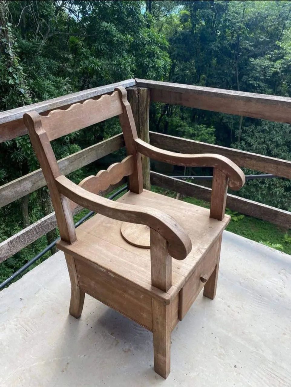 Cadeira de madeira rústica - Foto 2