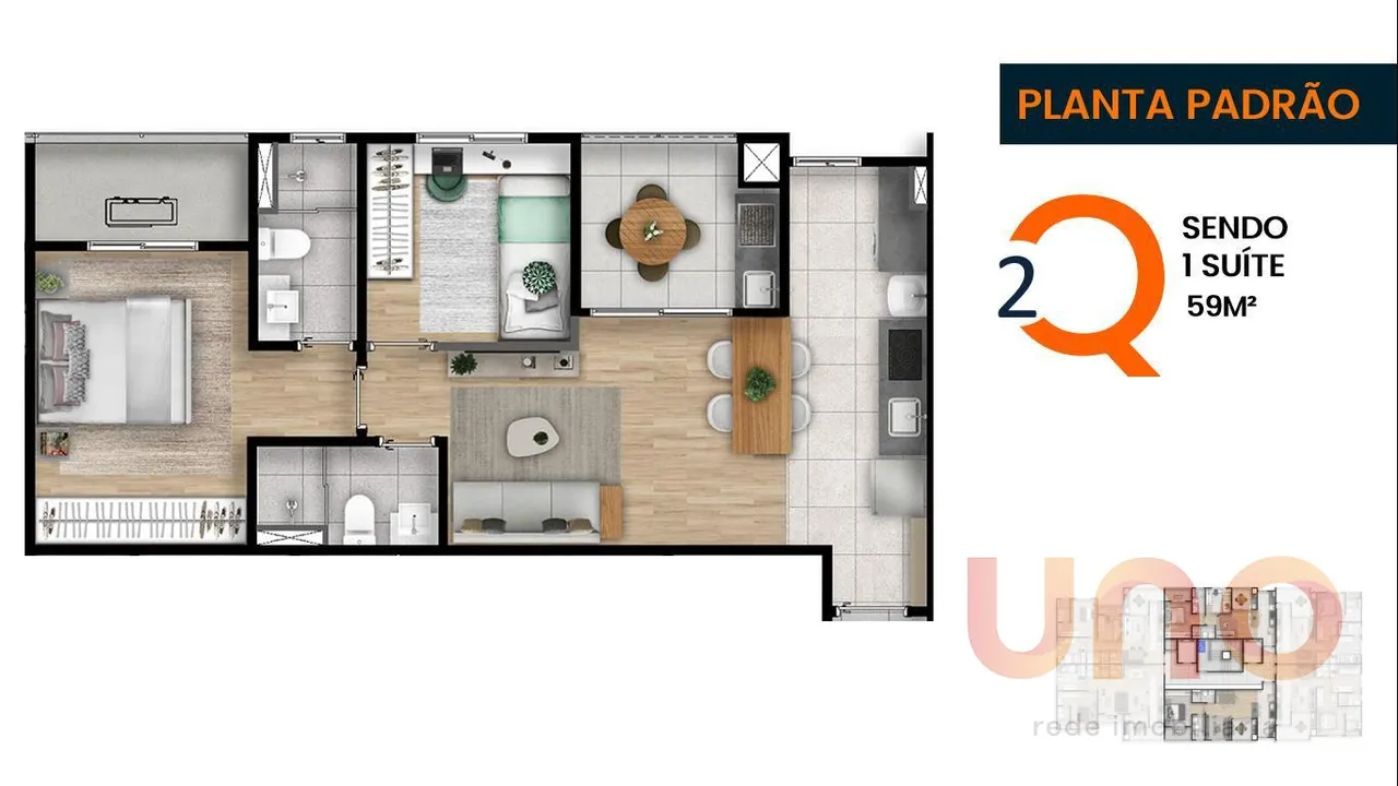 Apartamento em Centro - Campo Grande, MS