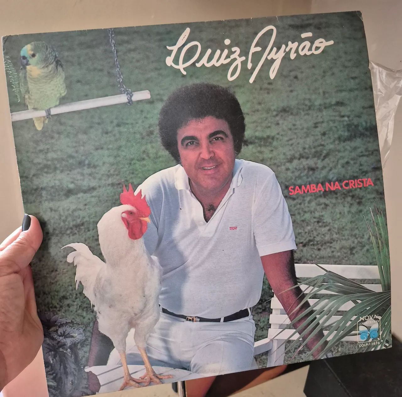 Disco de vinil Luiz ayrão "samba na crista"