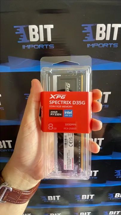 Memória XPG Adata RGB 8GB 3200Mhz | Nova Lacrada | Original | Gamer