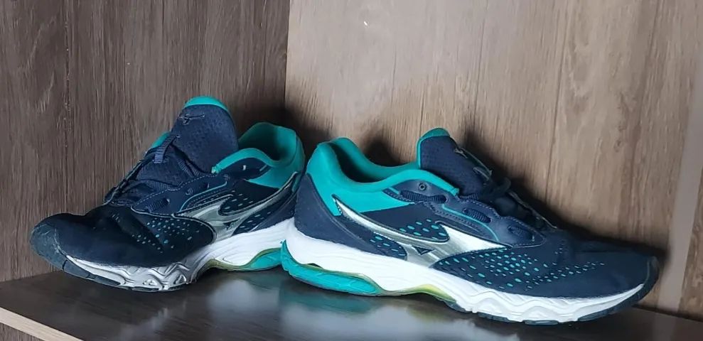 tênis mizuno wave azul tam 41