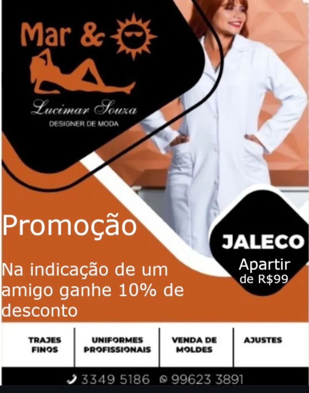 Jaleco feminino Roupas Marambaia, Belém 1448598565 OLX