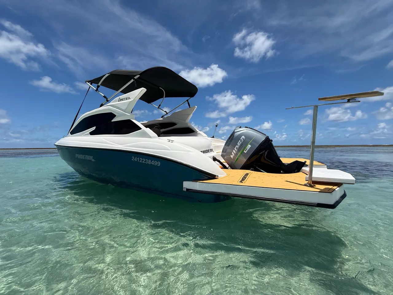 Vendo Lancha Phoenix 240 + Hidea 130 hp 4t 2024 37h  - Foto 8