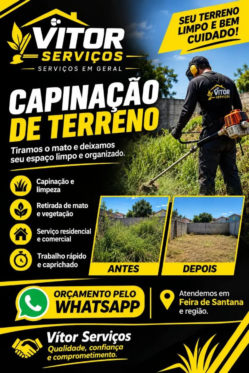 Capinação - Vitor serviços em geral