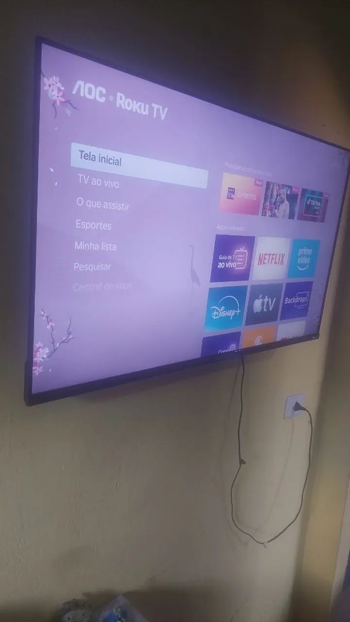 TV Smart 43 polegadas roku com 3 mês de garantia da loja ainda  - Foto 3