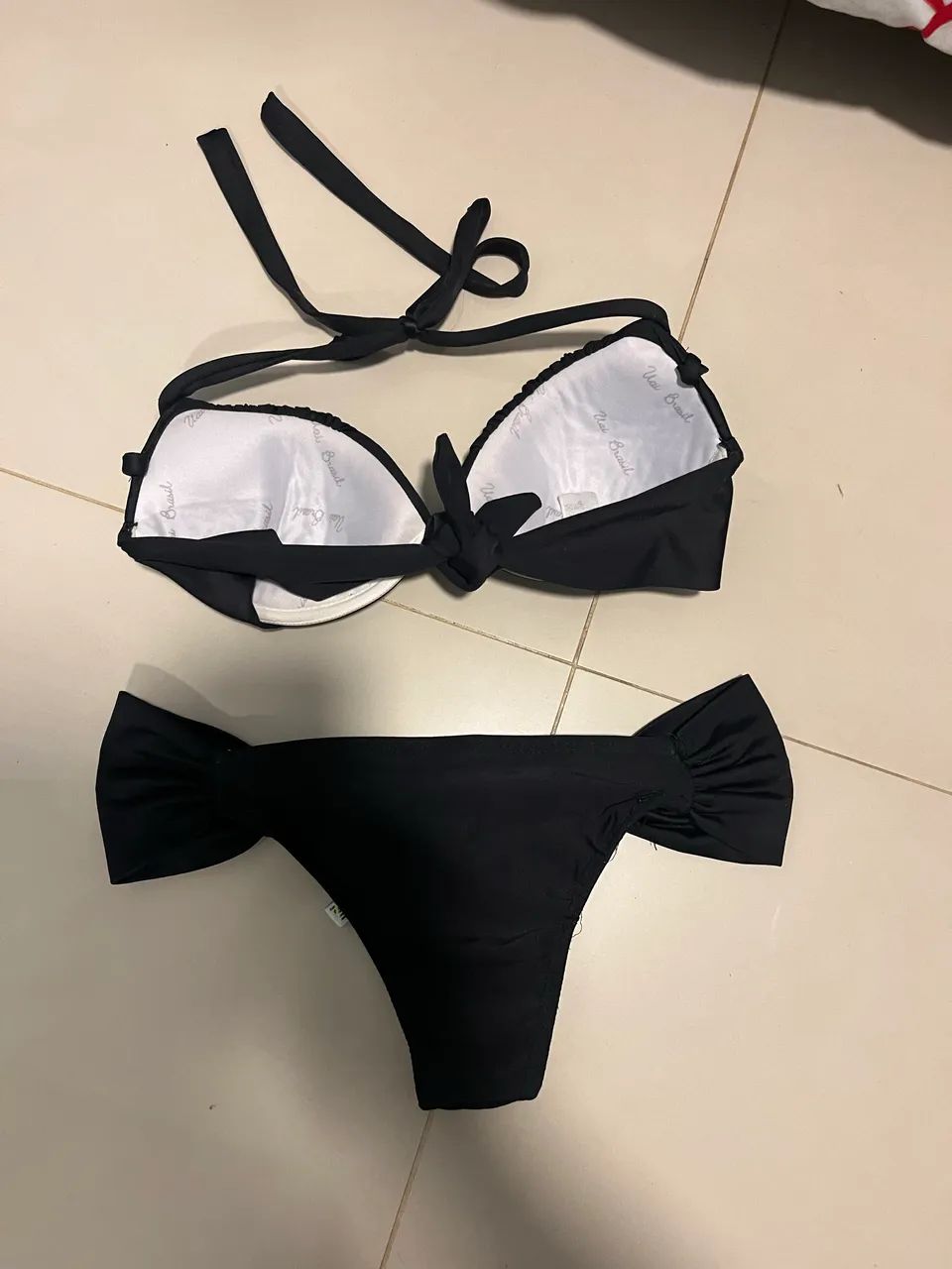 Biquíni preto TAM P 