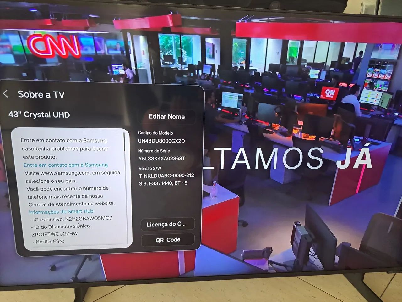 Smart TV 43" Samsung 4k UHD Crystal 3 HDMI - Foto 4