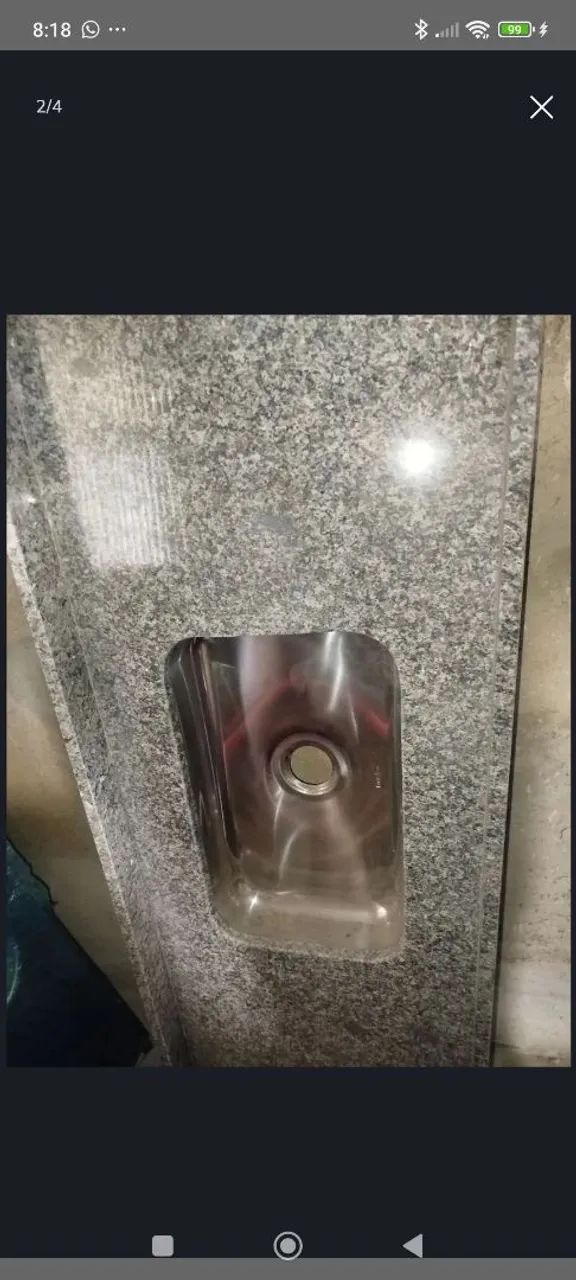 PIA DE GRANITO COM CUBA INOX. - Foto 2