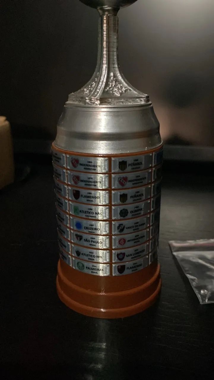 Taça libertadores réplica 15 cm  - Foto 2