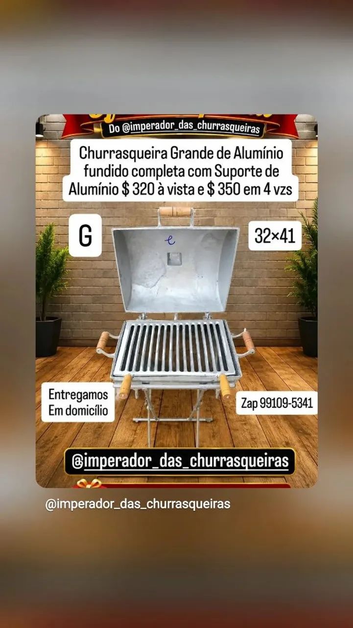 Churrasqueiras de Alumínio fundido  - Foto 4