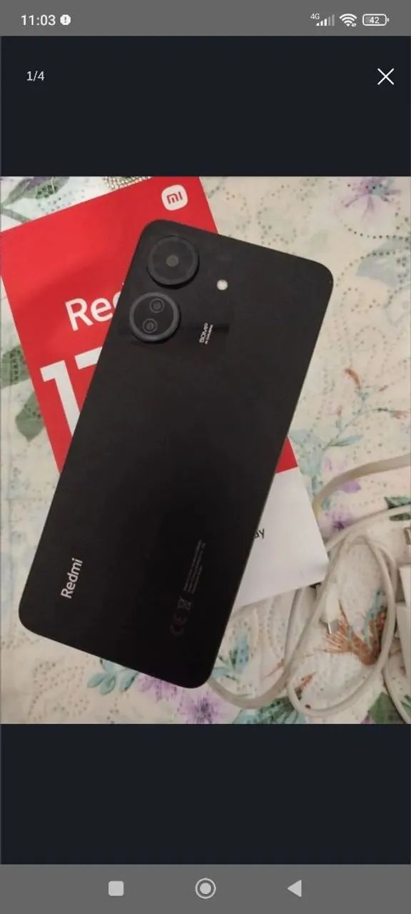 REDMI 13C NA CAIXA+ CARREGADOR + 11 CAPAS - Foto 4