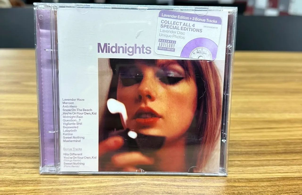 combo cds taylor swift reputation e midnights lavander edition - Foto 4