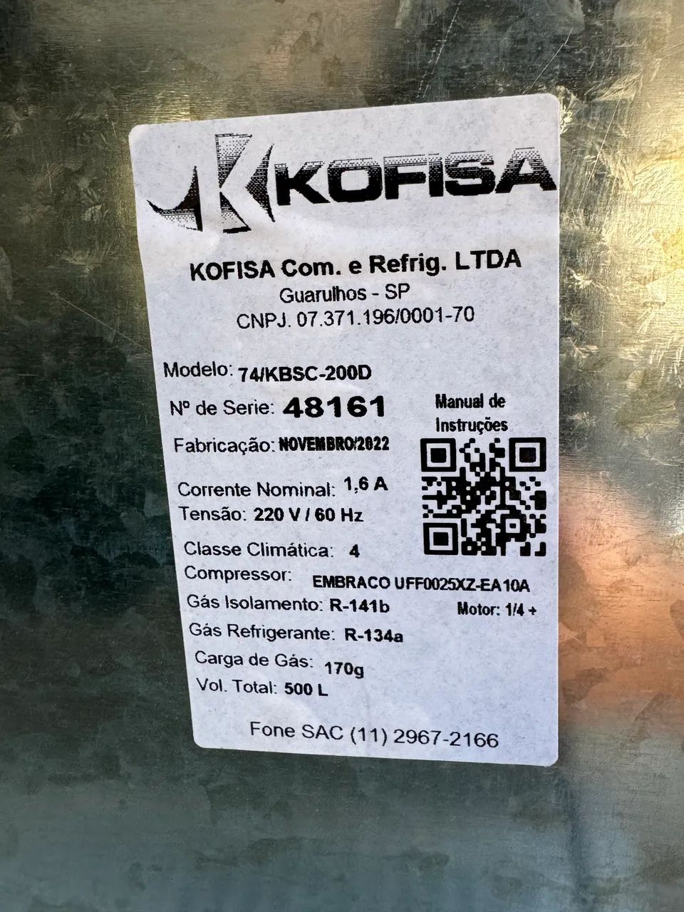VENDO UM BALCÃO REFRIGERADO 3 PORTAS KOFISA NOVO COM PREÇO DE USADO - Foto 5