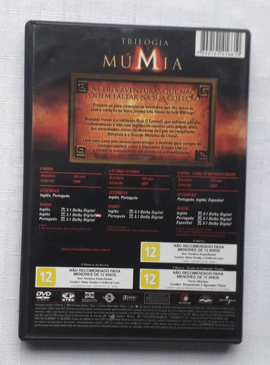 Dvd Box Trilogia A Múmia (original) - Foto 2