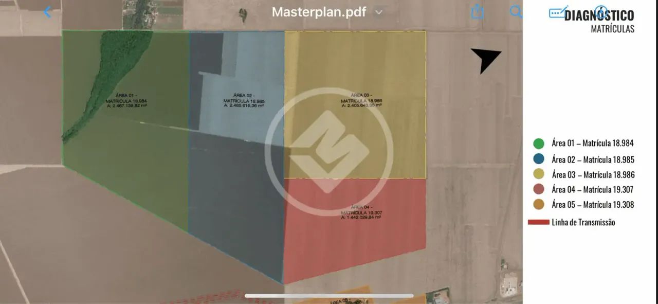 Area masterplan em nova mutum codigo: 46148