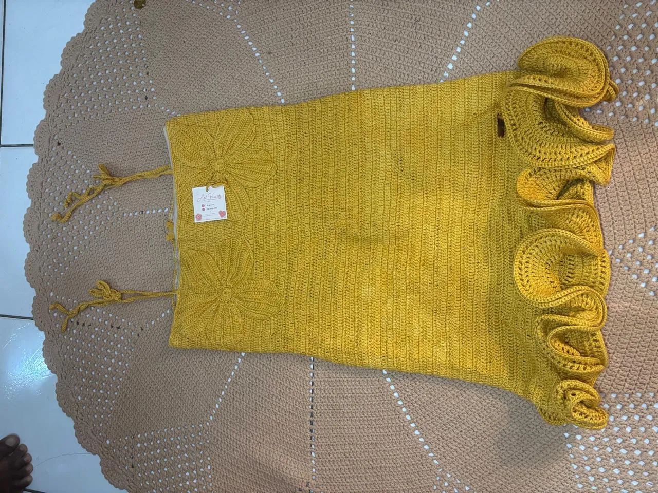 Vestido em crochê babado  - Foto 2
