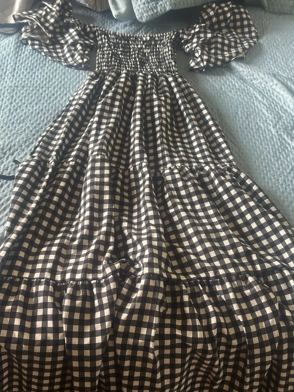 Vestido xadrez longo - Foto 2