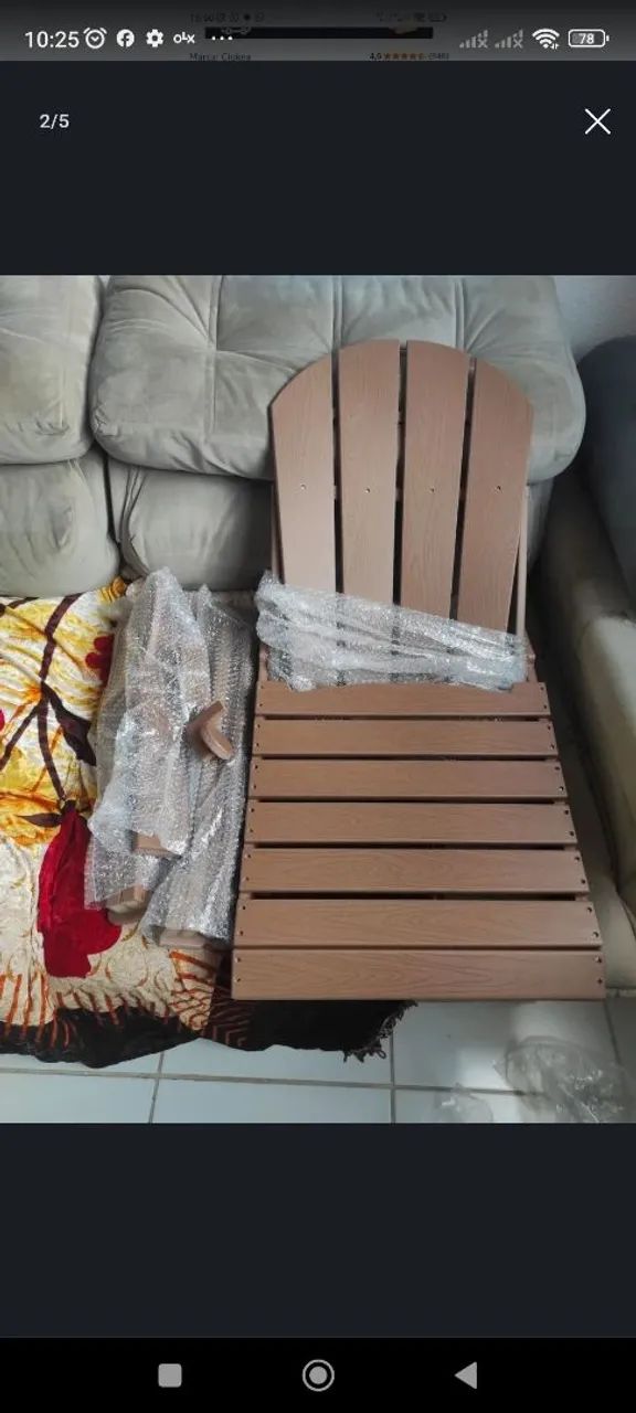 Cadeira Adirondack Dobrável CIOKEA - Foto 2