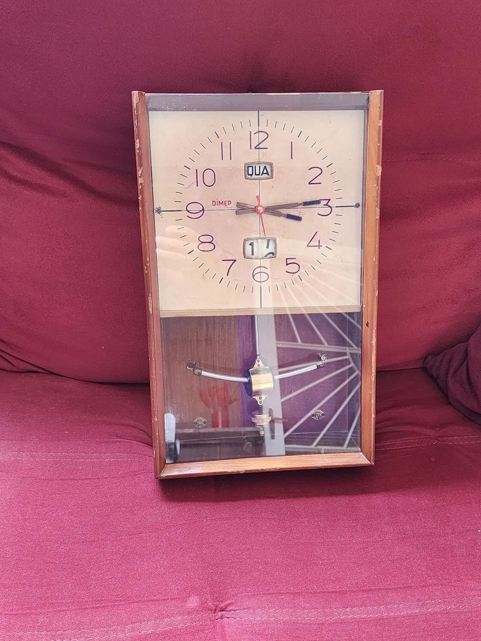 RELÓGIO de parede DIMEP Tagus 500 dias, não está funcionando. (No estado) - Foto 2